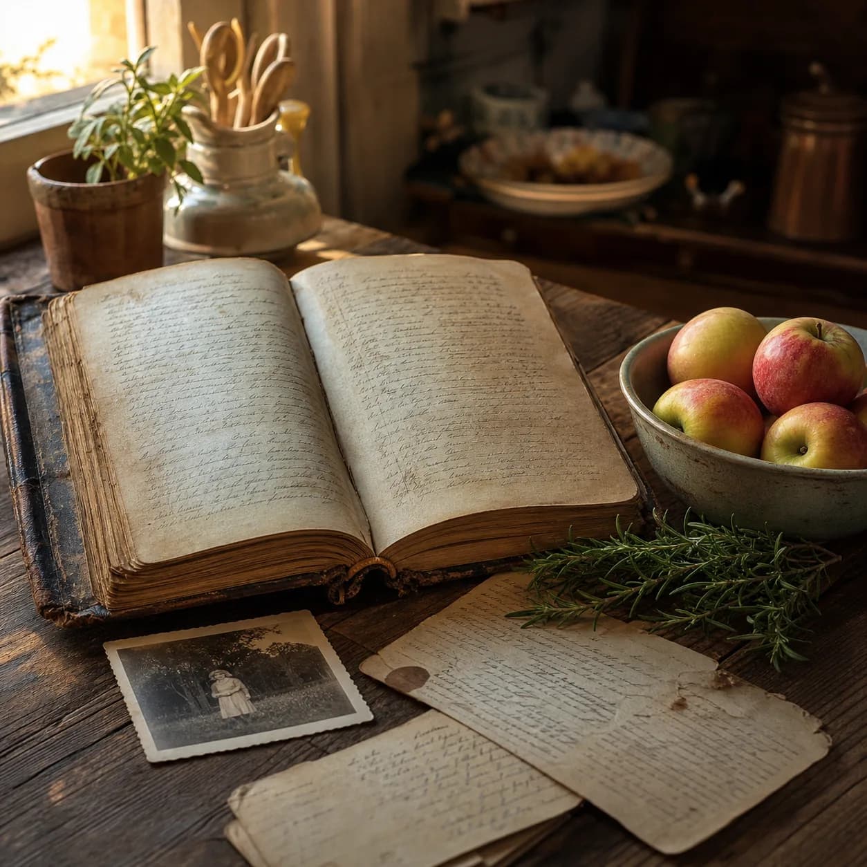 Vintage recipe book