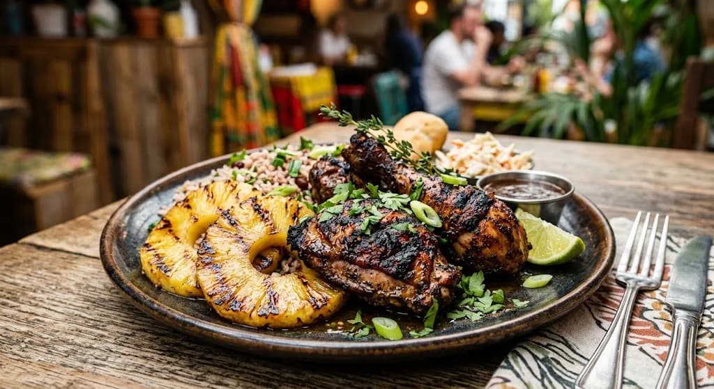 Auntie Marcia's Pineapple-Infused Jamaican Jerk Chicken