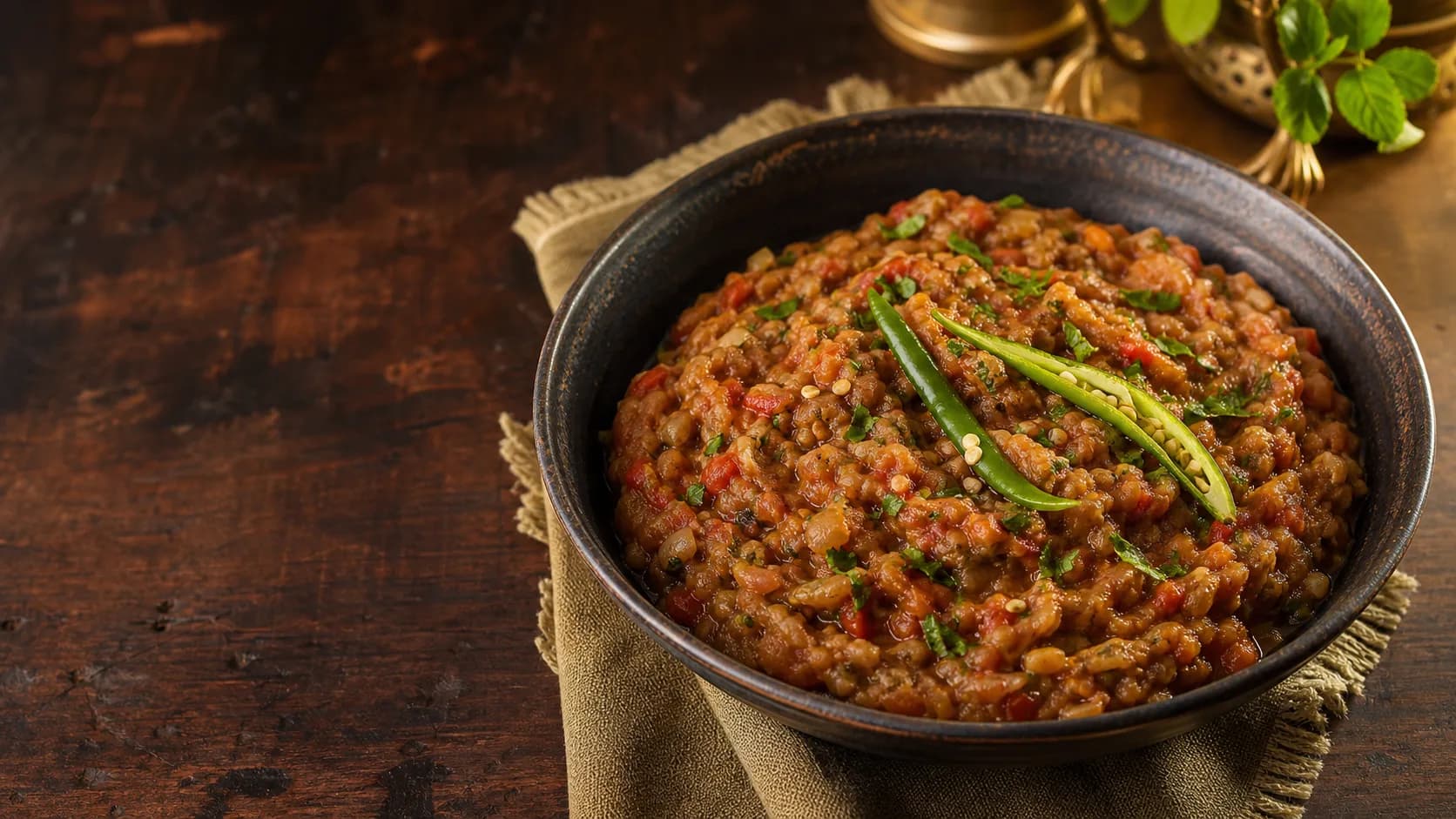 Krishna Anand's Baingan ka Bharta