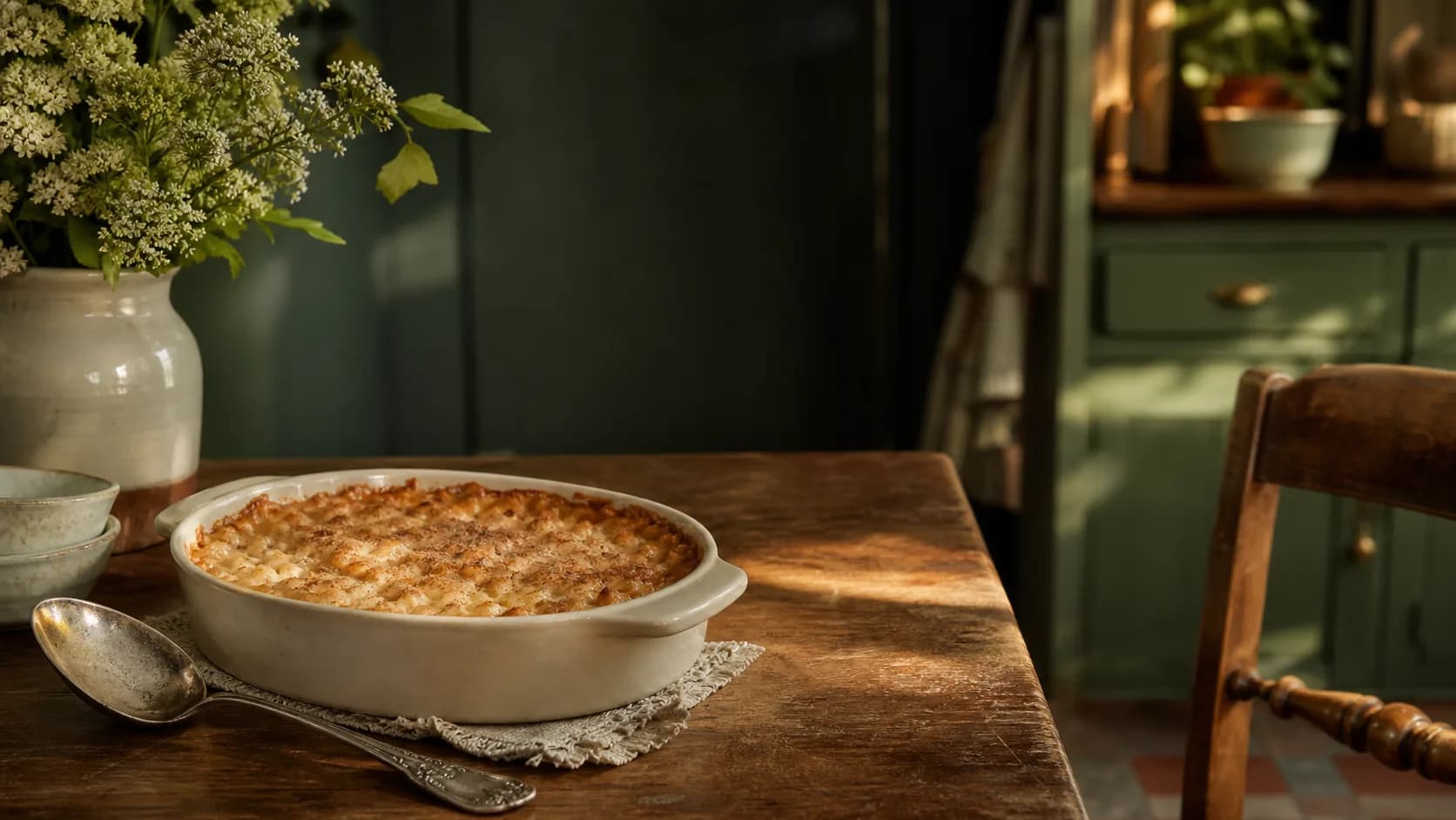 Finished dish of Nana Serb's Sunday Rice Pudding