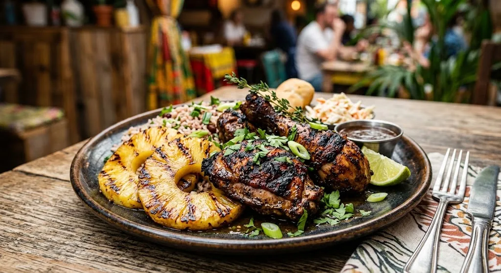 Auntie Marcia's Pineapple-Infused Jamaican Jerk Chicken